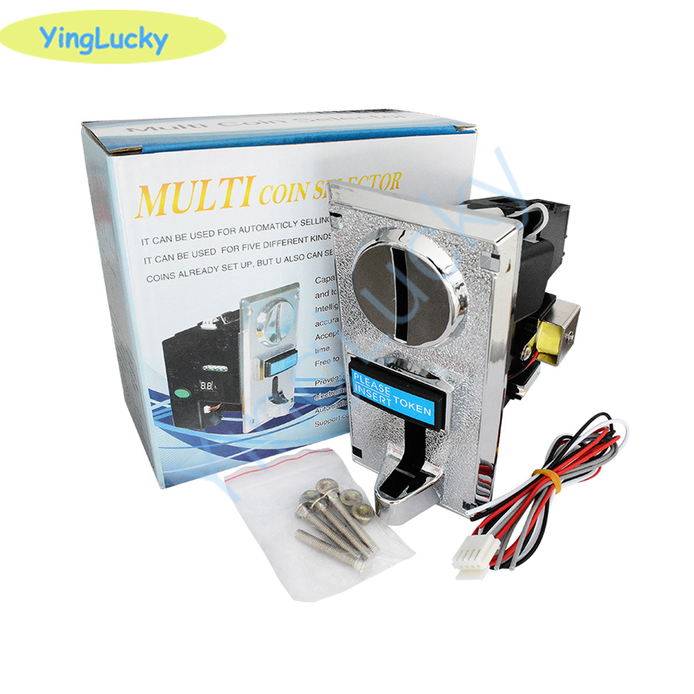 Coin Pusher Machine - Kostenloser Versand 616 Multi-Münzprüfer Elektronischer Roll-Down-Münzprüfer