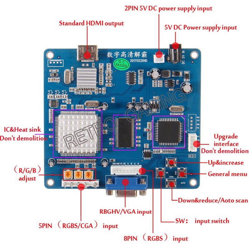 CGA zu HDMI Konverter RGBS / C – Coin Pusher Machine Bewertung und Preis